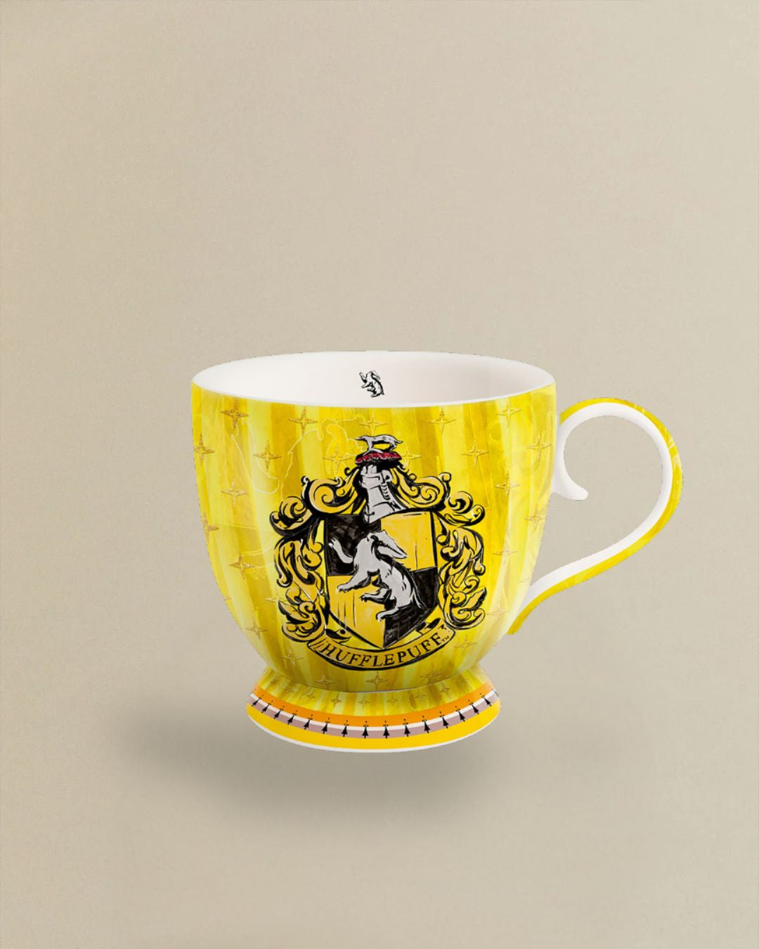 Harry Potter Hufflepuff Tassen Set aus gelbem Porzellan