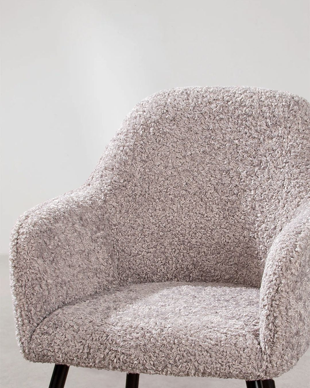 Moderner Stoffsessel grau Wohnzimmer