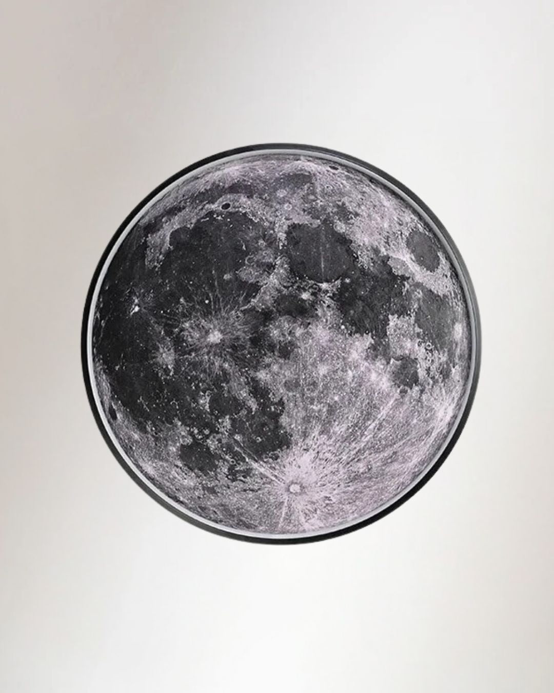 Dimmbare LED-Mondwandlampe mit realistischem 3D-Effekt.