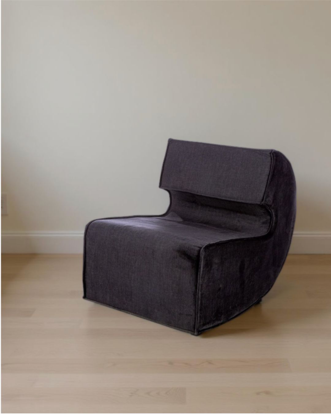 "Nobra" Sessel aus Stoff - Schwarz