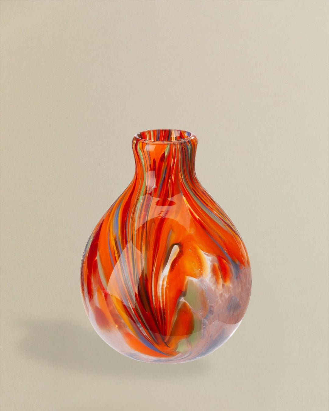 Glasvase – Orange, Wasserfest